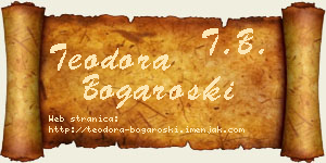 Teodora Bogaroški vizit kartica